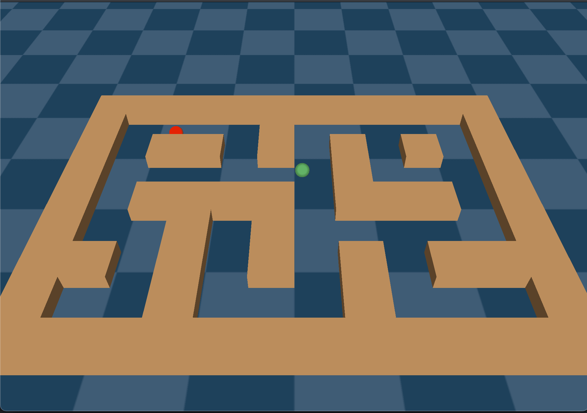 Training an AI agent to solve mazes efficiently